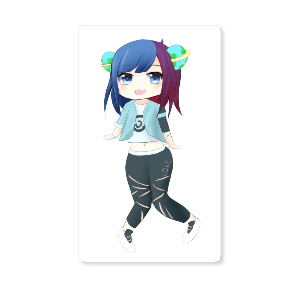 ゆうすちゃんのお店 ゆうすちゃんイラストステッカー Comv ステッカー かなプロマーケット By Meet My Goods